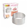 Voir la slide Cercle à Génoise Extensible en Inox Hauteur 8,5 cm