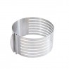 Voir la slide Cercle à Génoise Extensible en Inox Hauteur 8,5 cm