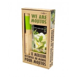 We Are Mojitos Coffret Cadeau Mojito, Pilon-Doseur, Recettes et Paille