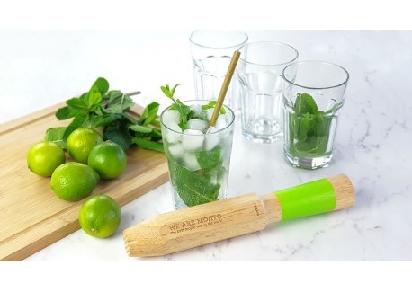 We Are Mojitos Coffret Cadeau Mojito, Pilon-Doseur, Recettes et Paille