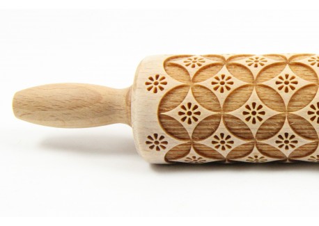 Houten Deegrol Decoratie Chinese voor Koekjes 23 cm