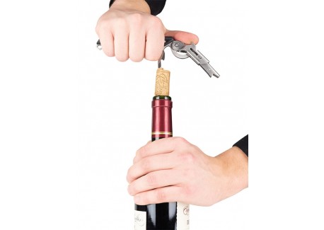 Clavelin Tire-bouchon avec coupe-capsule et décapsuleur intégrés 14 cm