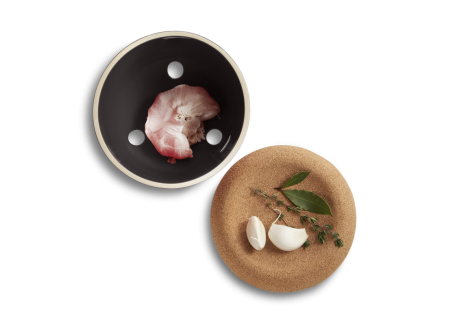 Pot à Ail avec Couvercle 1 L Noir Mat Truffe