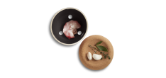 Pot à Ail avec Couvercle 1 L Noir Mat Truffe