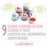 Zie dia Mini Natureel Voedsel Kleuragent Set 9 stk