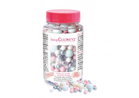 Zoete Decoraties Bubbles Pastel 70 g