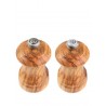 Zie dia Bistro Duo Peper- en Zoutmolen 10 cm Olijfhout