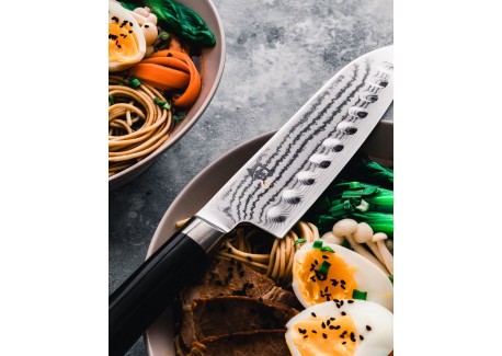 Shun Classic Couteau Santoku Alvéolé 18 cm
