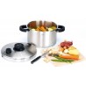 Zie dia Alto mat RVS Snelkookpan 24 cm 6 L