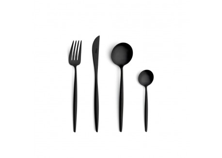 Moon Black Dessertmes Mat Staal Zwart