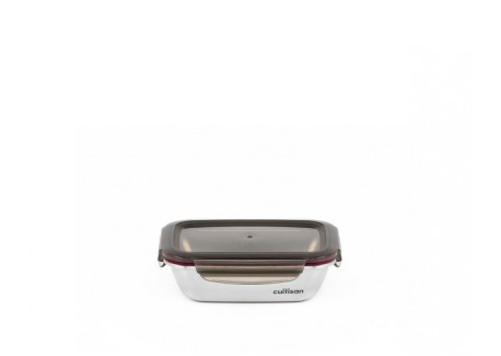 Flora Box Rectangulaire Inox Micro Onde 580 ml