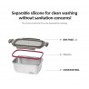 Voir la slide Flora Box Rectangulaire Haute Inox Micro Onde 2,8 L