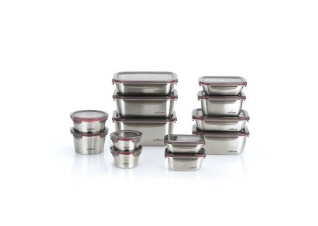 Flora Box Ronde Inox Micro Onde 640 ml