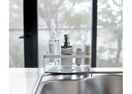 Tower Porte Bouteilles et Eponges Blanc