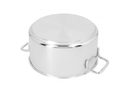 Apollo 7 Kookpot met Deksel RVS 22 cm 4 L