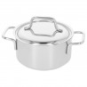 Zie dia Apollo 7 Kookpot met Deksel RVS 16 cm 1,5 L