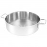 Zie dia Apollo 7 Casserole Basse Inox avec Couvercle en Verre 28 cm 