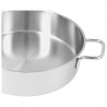Zie dia Apollo 7 Casserole Basse Inox avec Couvercle en Verre 28 cm 