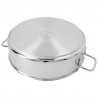 Zie dia Apollo 7 Casserole Basse Inox avec Couvercle en Verre 28 cm 