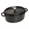 Voir la slide Cocotte Fonte Ovale 31 cm Noir Mat 5,5 l
