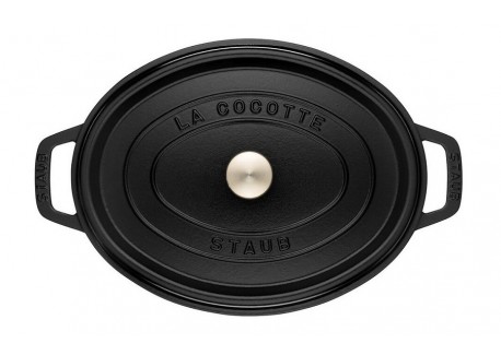 Ovale Gietijzeren Braadpan 31 cm Mat Zwart 5,5 l