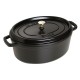 Ovale Stoofpot 33 cm Zwart 6,7 l