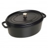 Zie dia Ovale Stoofpot 37 cm Mat Zwart 8 l