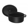 Zie dia Ovale Stoofpot 37 cm Mat Zwart 8 l