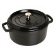 Ronde Stoofpot 24 cm Mat Zwart 3,8 l