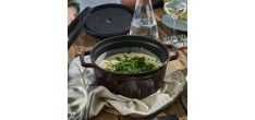 Ronde Stoofpot 24 cm Mat Zwart 3,8 l