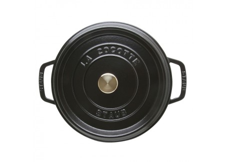 Ronde Stoofpot 26 cm Mat Zwart 5,2 l