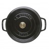 Voir la slide Cocotte Fonte Ronde 28 cm Noir Mat 6,7 l