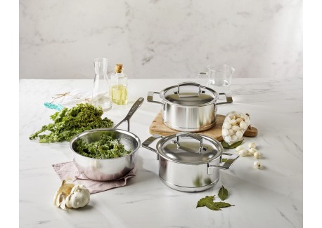 Silver 7 Kookpot RVS 16 cm 1,5 L met Deksel