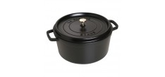 Cocotte Fonte Ronde 30 cm Noir 8,4 l 