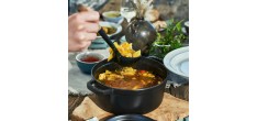 Ronde Stoofpot 34 cm Mat Zwart 12,5 l