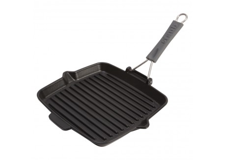 Grillpan met Siliconen Handvat 24 x 24 cm
