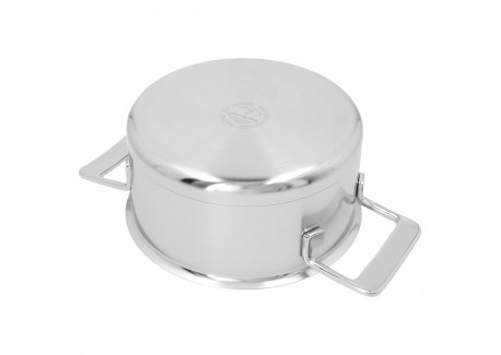 Silver 7 Casserole Inox 18 cm 2,2 L avec Couvercle