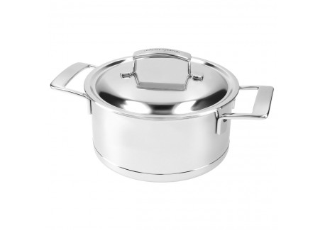 Silver 7 Casserole Inox 20 cm 3 L avec Couvercle