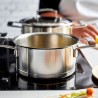 Zie dia Silver 7 Kookpot RVS 20 cm 3 L met Deksel