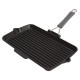 Grill Fonte Rectangulaire avec Manche en Silicone 34 x 21 cm