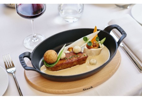 Plat à Four Fonte Oval 24 cm Noir Mat 1 l