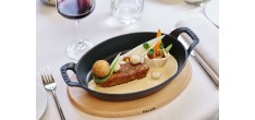 Plat à Four Fonte Oval 24 cm Noir Mat 1 l