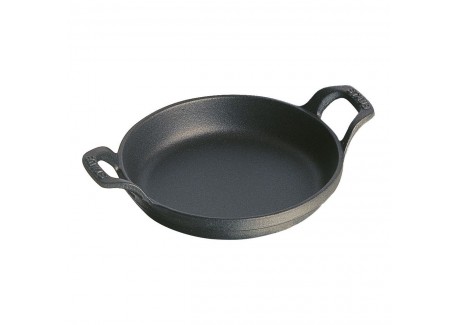 Plat à Four Fonte Rond 20 cm Noir Mat 0,8 l