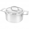 Zie dia Silver 7 Kookpot RVS 22 cm 4 L met Deksel