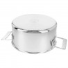 Zie dia Silver 7 Kookpot RVS 22 cm 4 L met Deksel