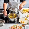 Zie dia Silver 7 Kookpot RVS 22 cm 4 L met Deksel