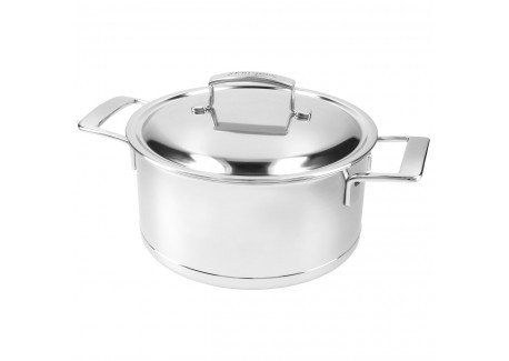 Silver 7 Casserole Inox 24 cm 5,2 L avec Couvercle