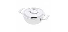 Silver 7 Conische Sudderpot RVS 24 cm 3,3 L met Deksel