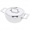 Zie dia Silver 7 Conische Sudderpot RVS 24 cm 3,3 L met Deksel