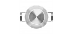 Silver 7 Cocotte Conique Inox 24 cm 3,3 L avec Couvercle